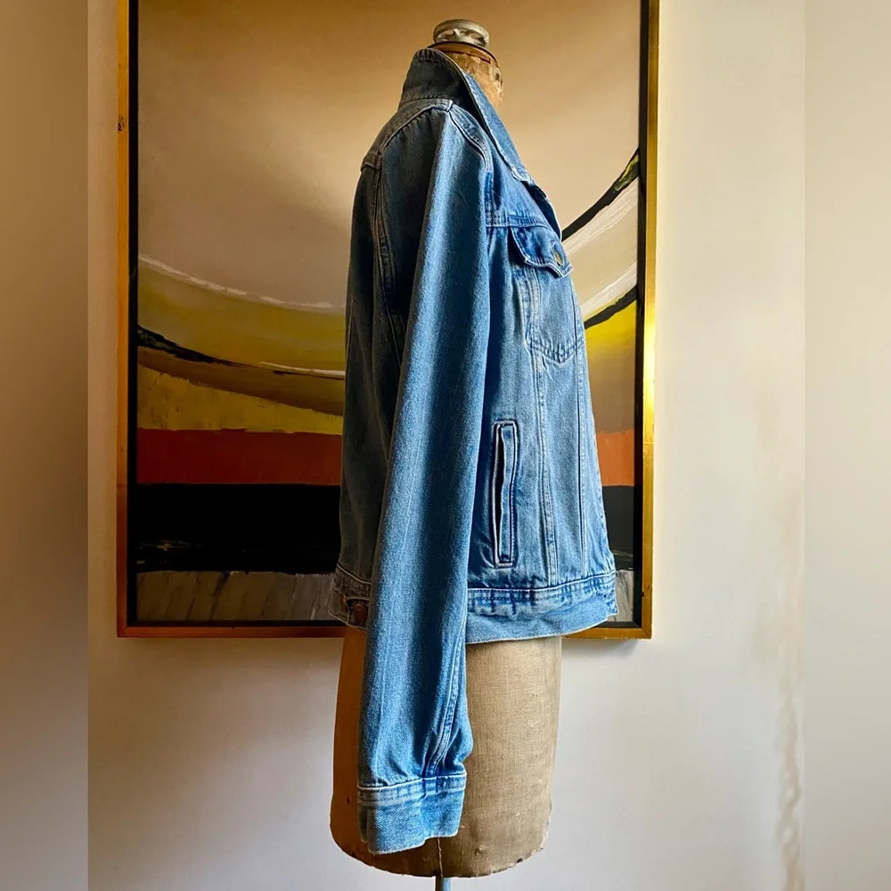 J. Crew Medium Blue Denim Trucker Jacket
